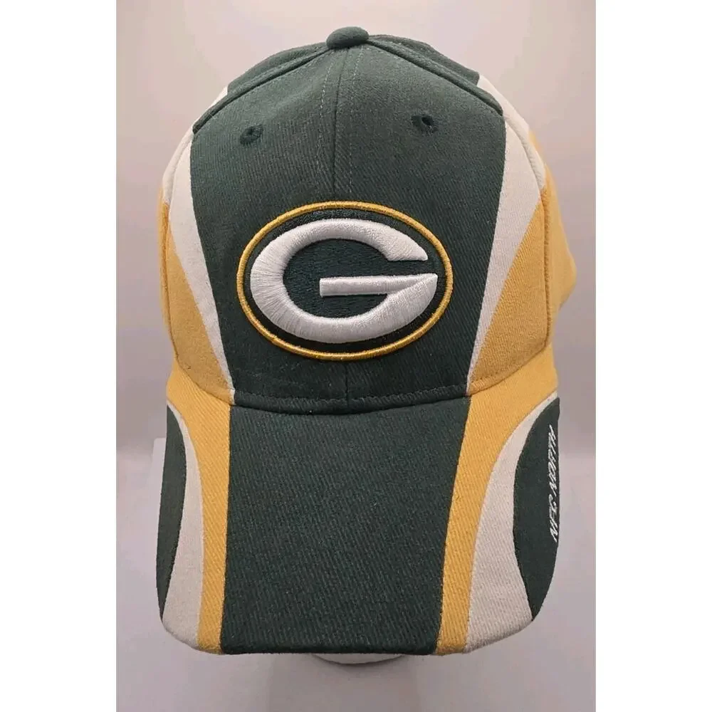 Green Bay‎ Packers Reebok Strapback Cap NFL Football Hat G Logo NFC North NWT